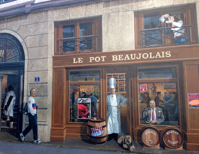 Fresco in homage to Paul Bocuse