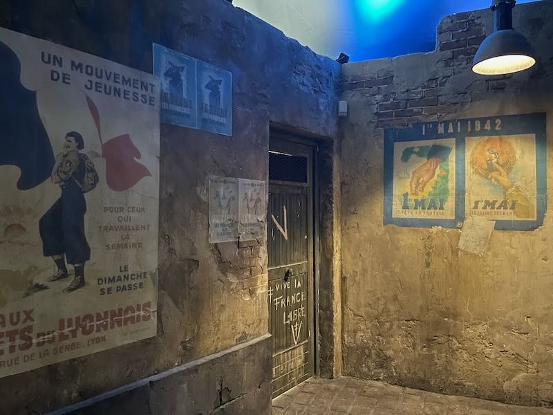 Reconstituted meeting room of the Resistance at Museum of the Resistance in Lyon, France Reconstituted meeting room of the Resistance at Museum of the Resistance in Lyon, France