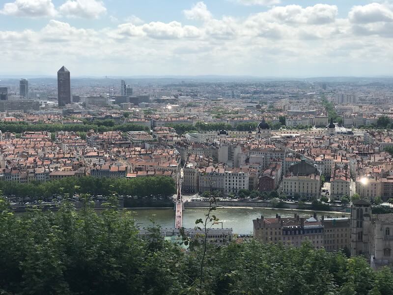 View of Lyon from the Fourviere Basilica