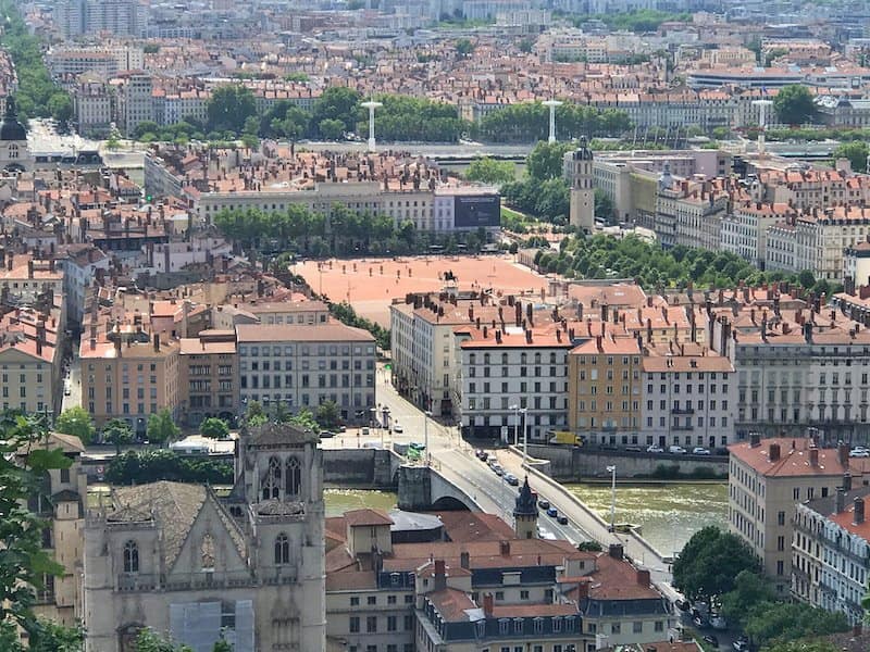 lyon fourviere view lyon fourviere view