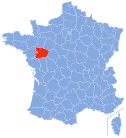 Department Maine-et-Loire map