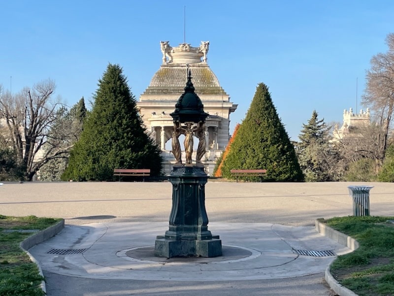 The Wallace fountain in Longchamp Park in Marseille. The Wallace fountain in Longchamp Park in Marseille.