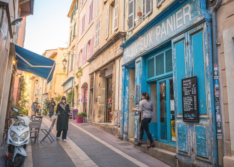 Street in the panier neighborhood of Marseille Street in the panier neighborhood of Marseille