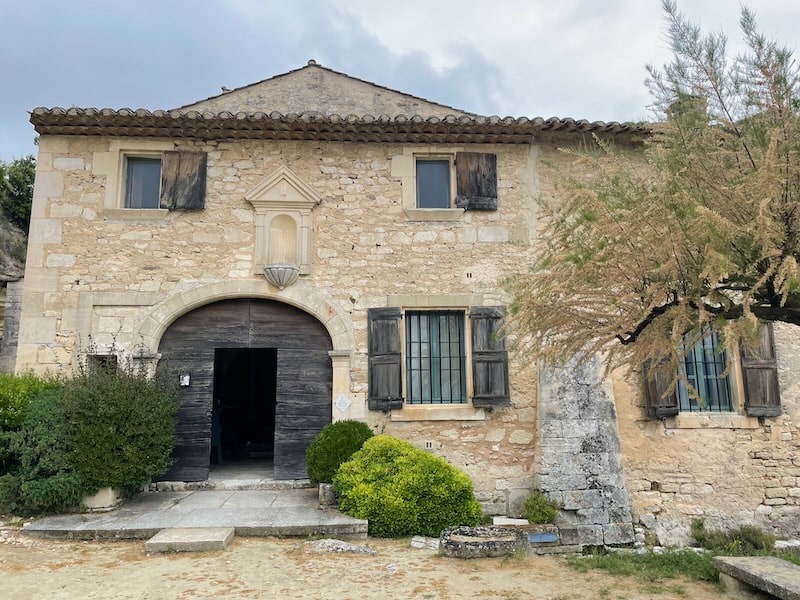 Facade of St Hilaire near Menerbes