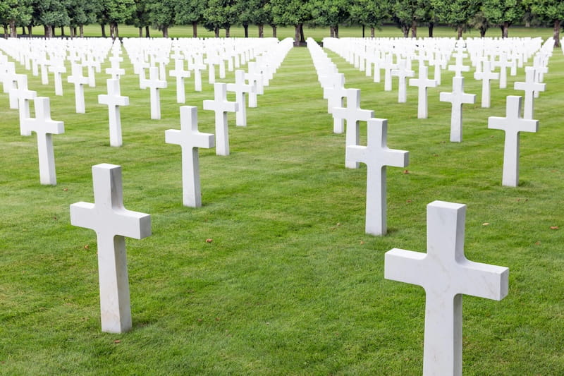 Crosses at Meuse-Argonne American Cemetery in Verdun