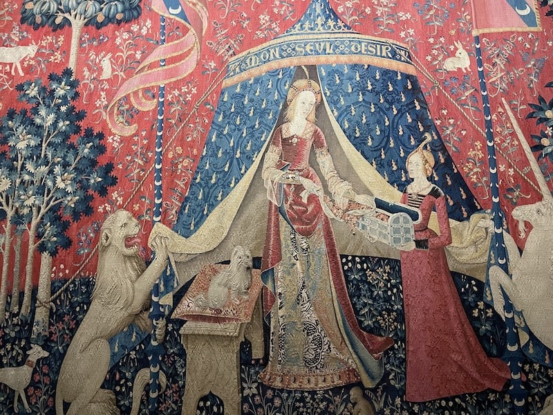 Mon desir Lady and the Unicorn tapestry