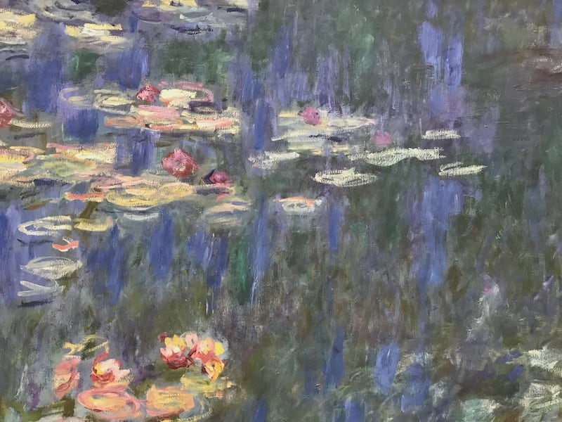 Monet nympheas at the Orangerie in Paris