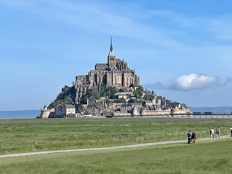 View of Mont-Saint-Michel in the distance