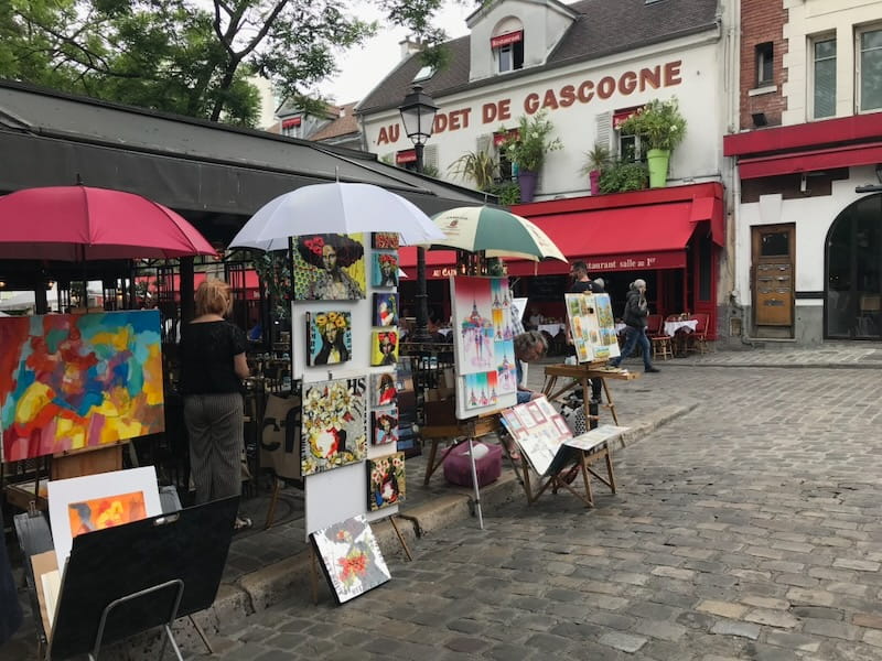 Montmartre artists on Place du Tertre