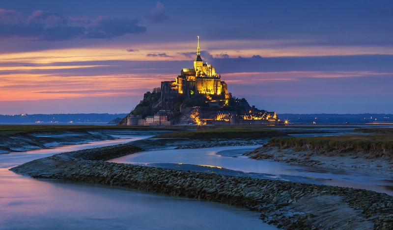Mont Saint Michel at night dp