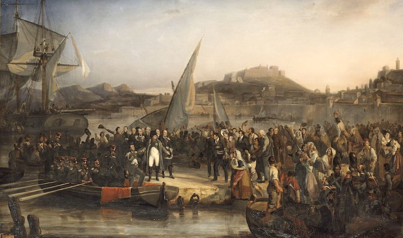 Napoleon Elba island - the departure