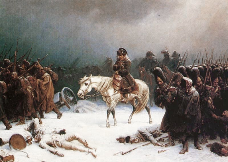 Wars of Napoleon - defeat and retreat from Russia in winter