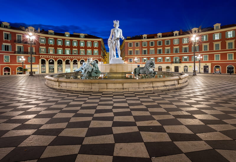 Place Massena in Nice should be part of your south of France itinerary