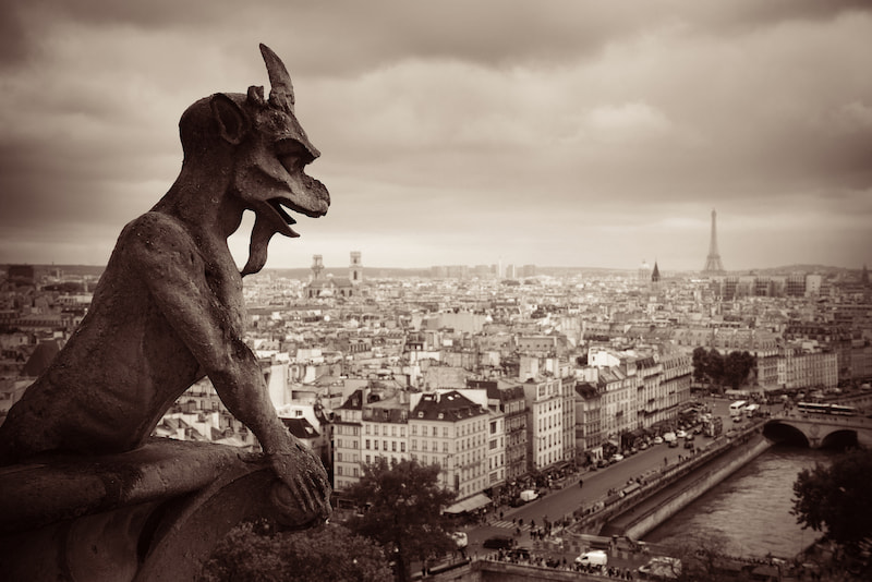 Notre-Dame gargoyle - you'll learn all about them on a Paris ghost tour