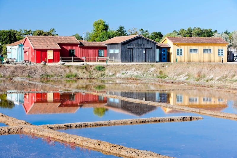Salt marshes on the Ile d'Oleron