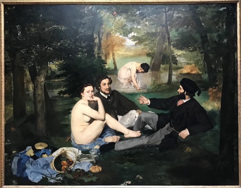 Dejeuner sur l'herbe, by Monet, in the Orsay Museum, Paris