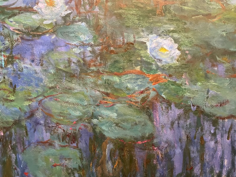 Painting of water lilies by Monet