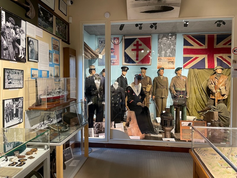 Inside the Commando No.4 museum in Ouistreham