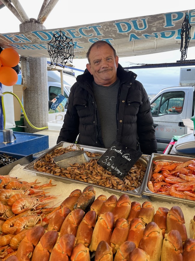 Fisherman at Ouistreham fish market