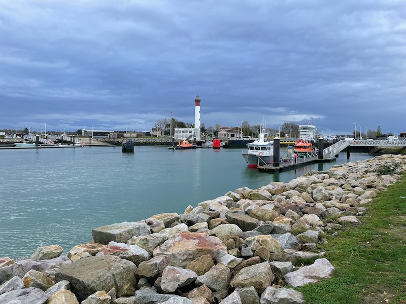 View of the canal at Ouistreham