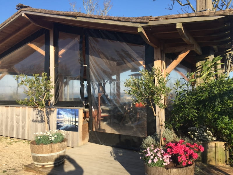 Oyster shack in Cap Ferret