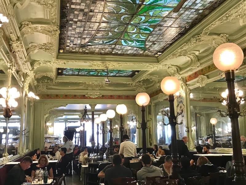 Inside the Belle Epoque Bouillon Julien, one of the traditional Paris eateries