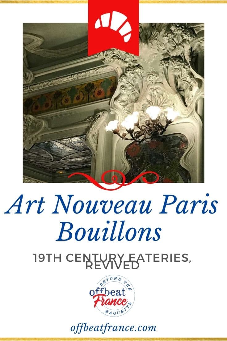 Moulding in Art Nouveau Paris bouillons