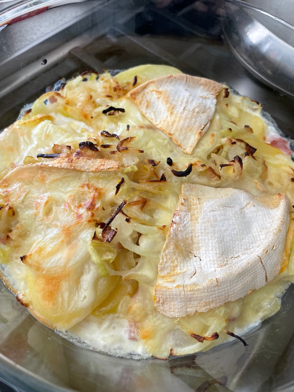 Tartiflette cheese dish - great dish in case you run into cold temperature in Paris in December Tartiflette cheese dish - great dish in case you run into cold temperature in Paris in December