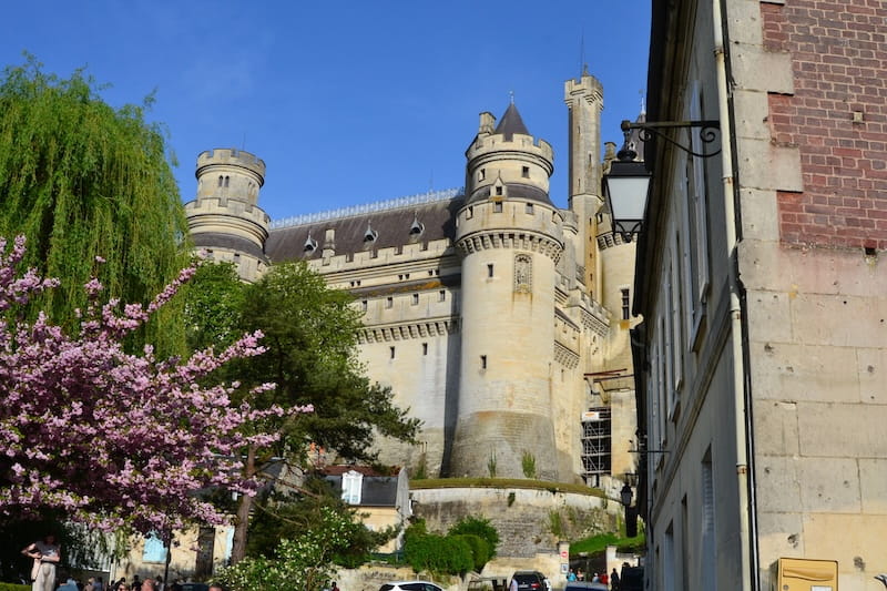 Pierrefonds castle above the village of the same name Pierrefonds castle above the village of the same name