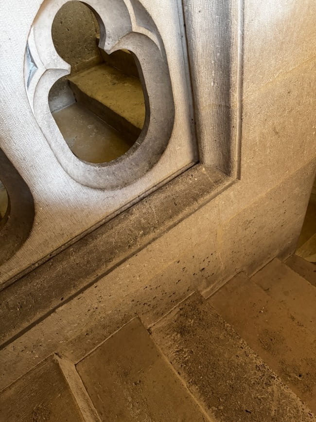 The double-staircase at Pierrefonds