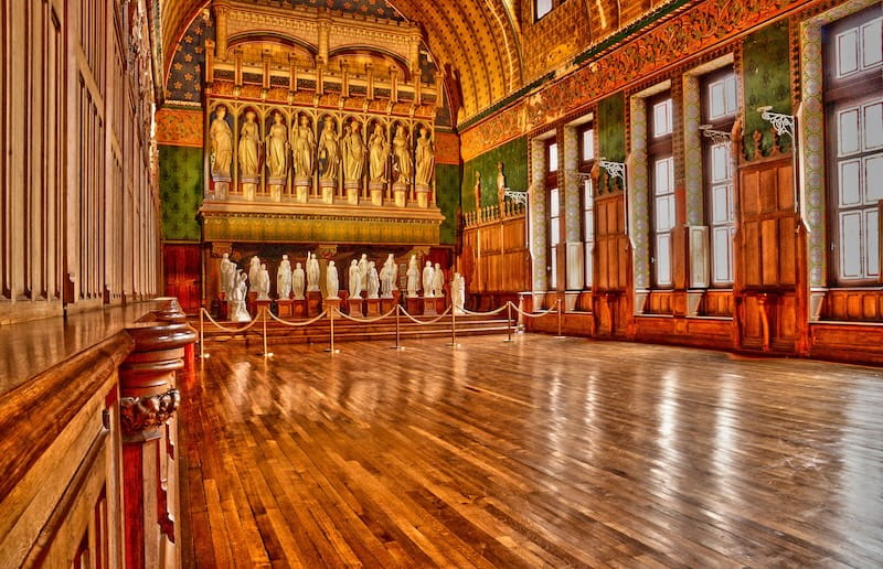 The Salle des Preuses at Pierrefonds castle