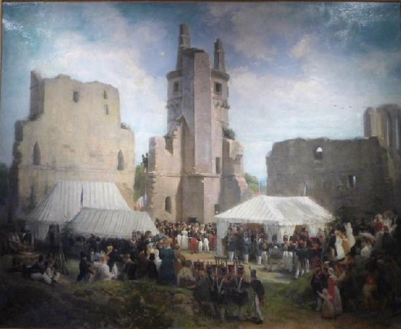 Louis-Philippe and his family at a wedding in Pierrefonds