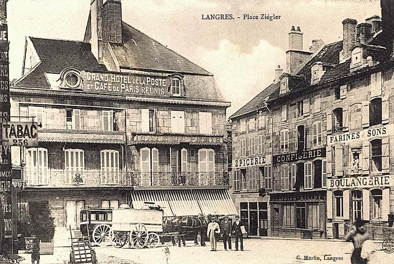 Postcard of Langres, Hotel de la Poste