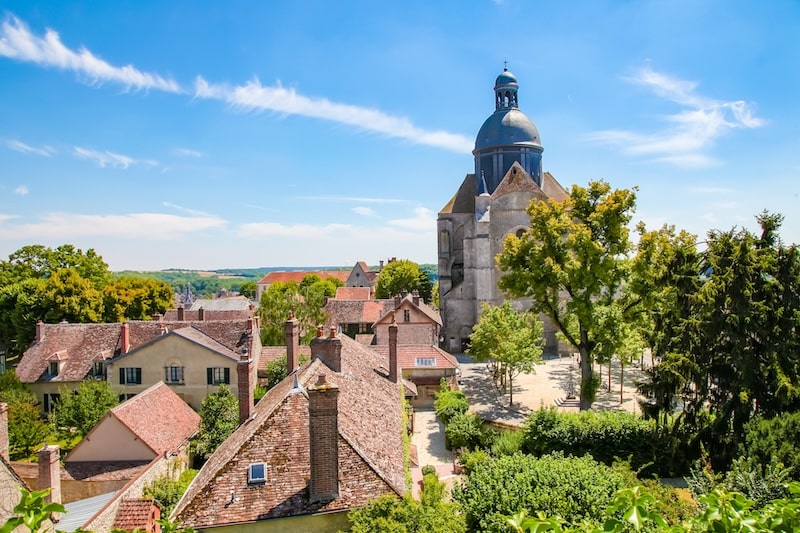 View of the town of Provins, France