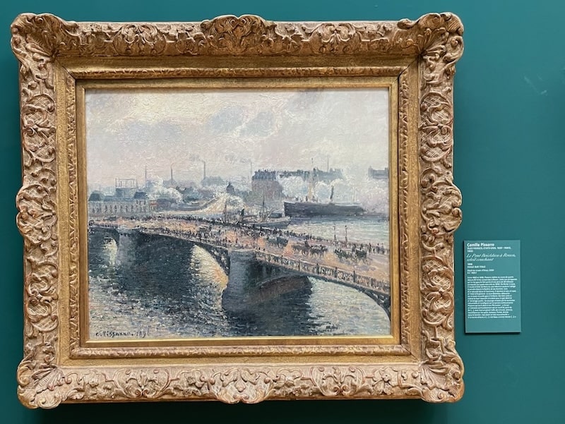 Painting by Pissarro in Rouen Fine Arts Museum