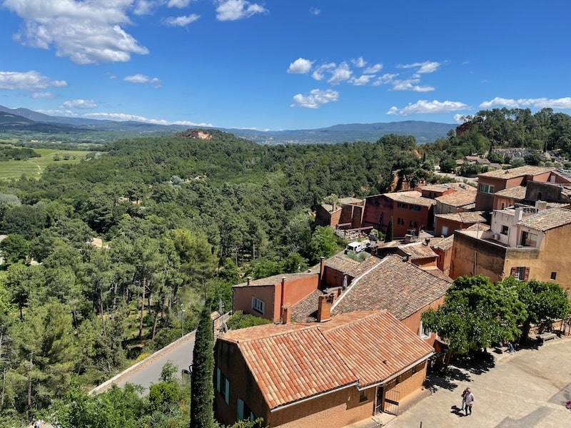 Roussillon seen from above Roussillon seen from above