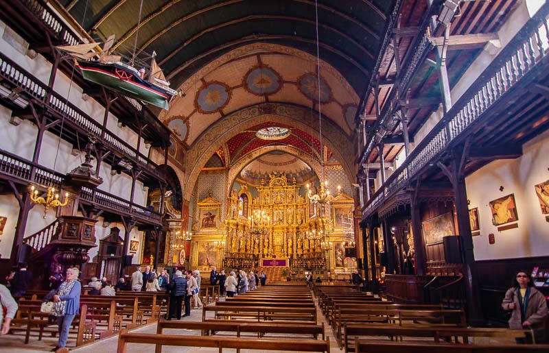 Altar of Saint-Jean-Baptiste church in Saint-Jean-de-Luz