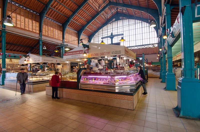 Les Halles, the covered market in St Jean de Luz