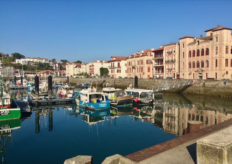 House of the Infanta and port in St Jean de Luz, southwestern France