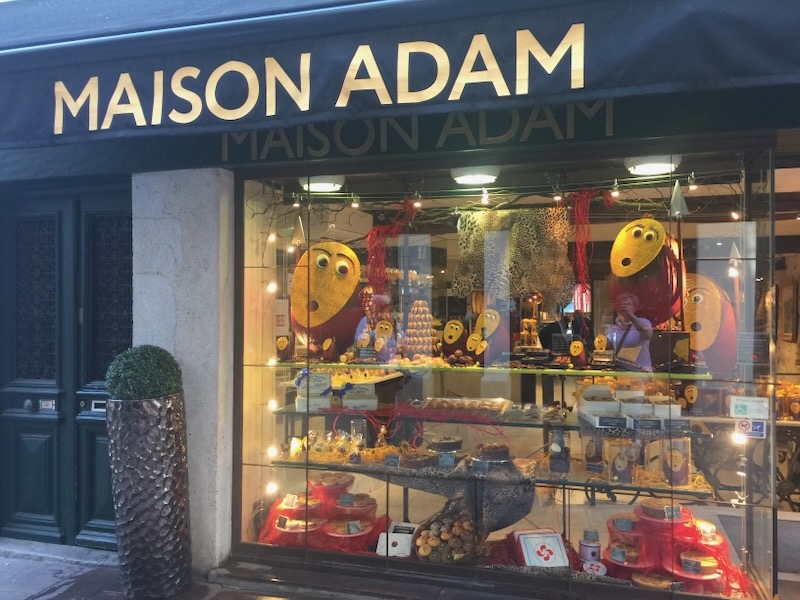 The famous Maison Adam patisserie shop in St Jean de Luz