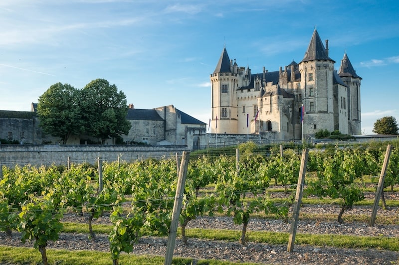 Exterior shot of Saumur castle