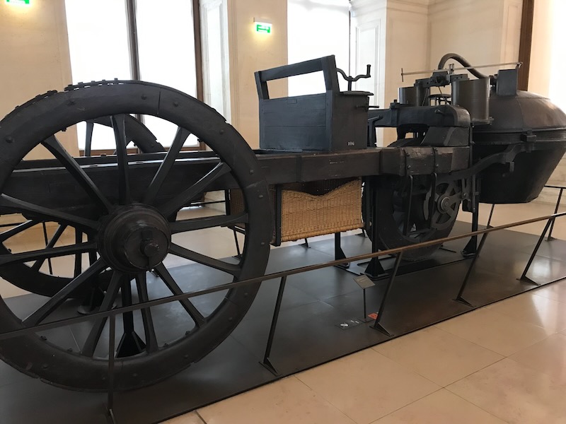 First self-propelled vehicle at the Musee des Arts et Metiers