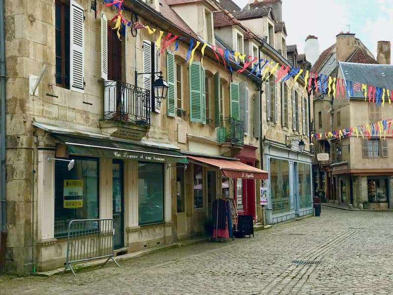 Semur-en-Auxois, streets, Burgundy, France
