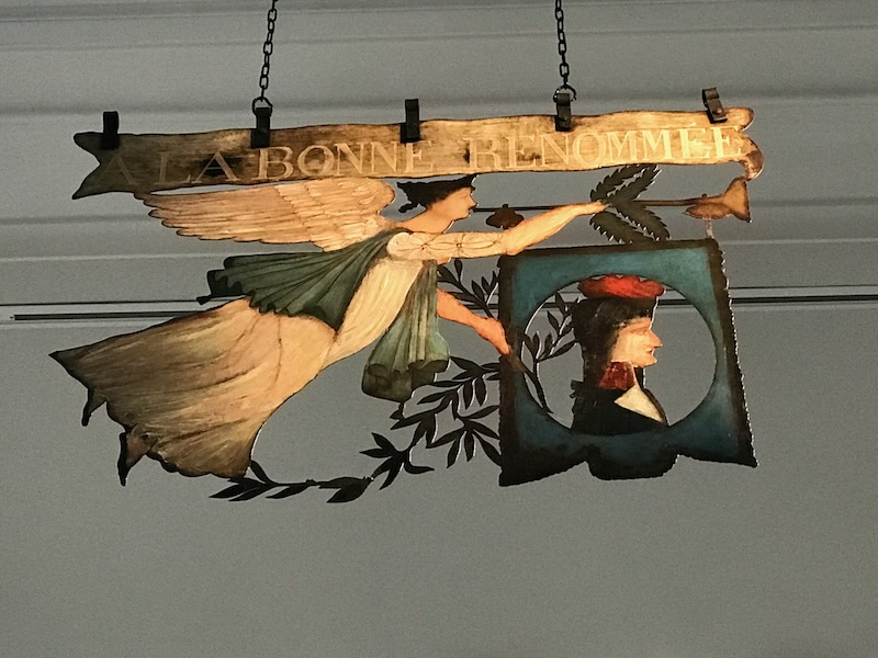 One of many shop signs on display at the Carnavalet Museum in Paris