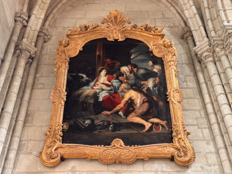 Rubens painting in Soissons cathedral