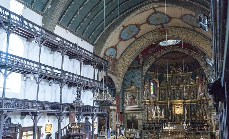 Church in Saint-Jean-de-Luz, Basque country of France