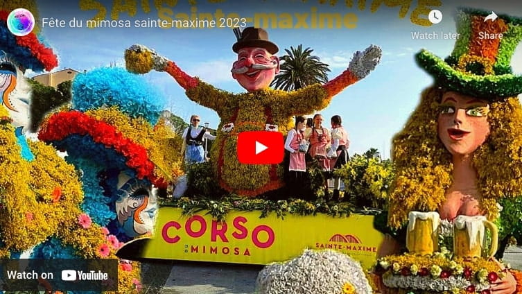 Ste Maxime mimosa fair video