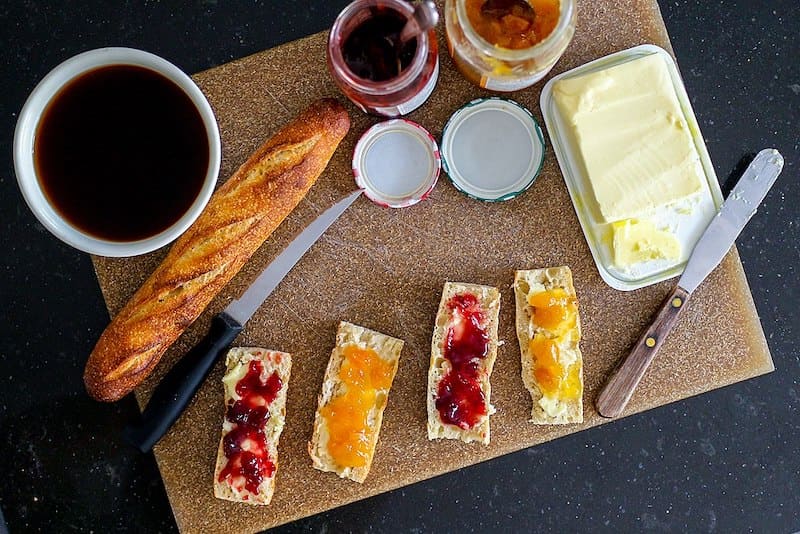 Typical French Breakfast