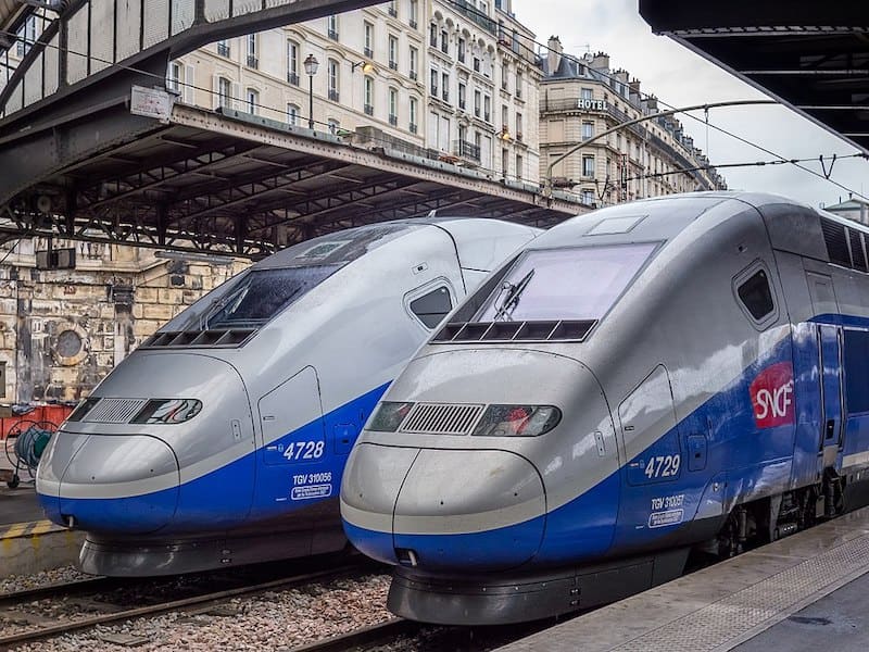 TGV train in Paris train station