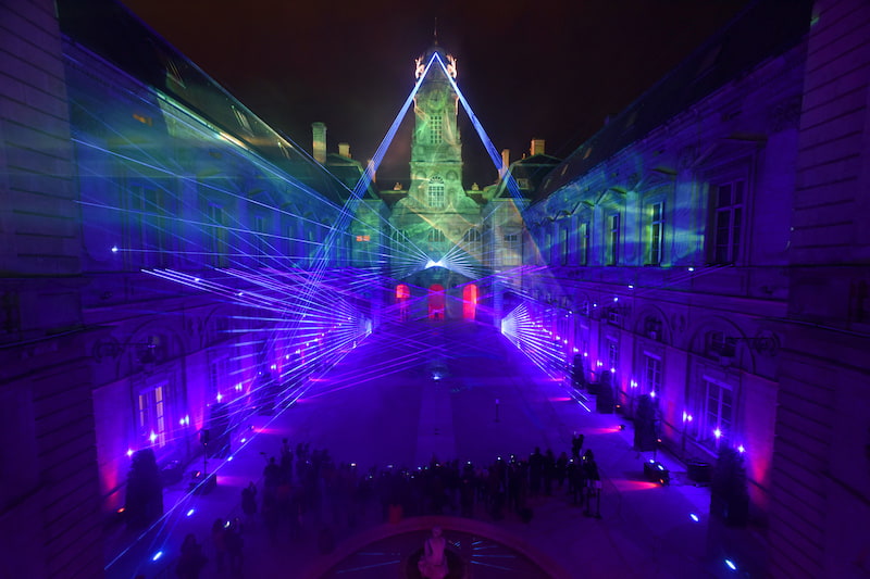 Lysfestivalen I Lyon Frankrike